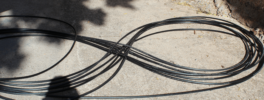 Cable de bobina en formación de "ocho"
